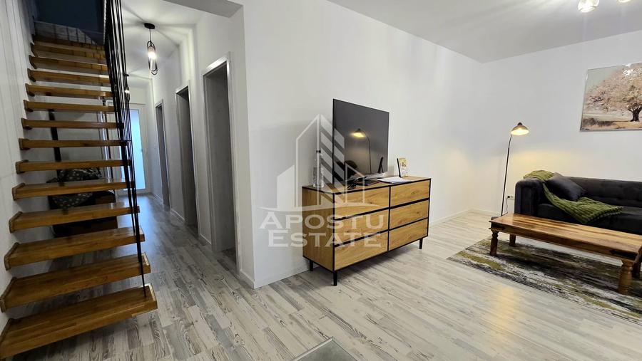 Duplex mobilat de vanzare, 3 camere si 2 bai, Mosnita Veche