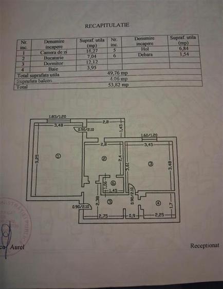 Apartament 2 Camere Decomandat Tomesti Etajul 1