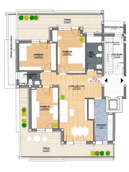 Penthouses de lux in cartierul Kogalniceanu - 3 dormitoare - 101 mp utili - 11