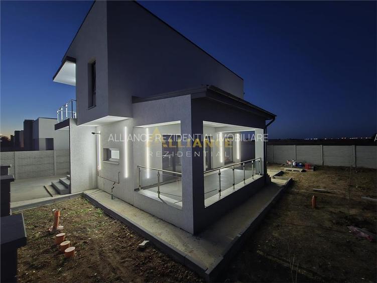 Vila individuala - 4 camere - 3 bai - incalzire pardoseala - placa de beton - 3