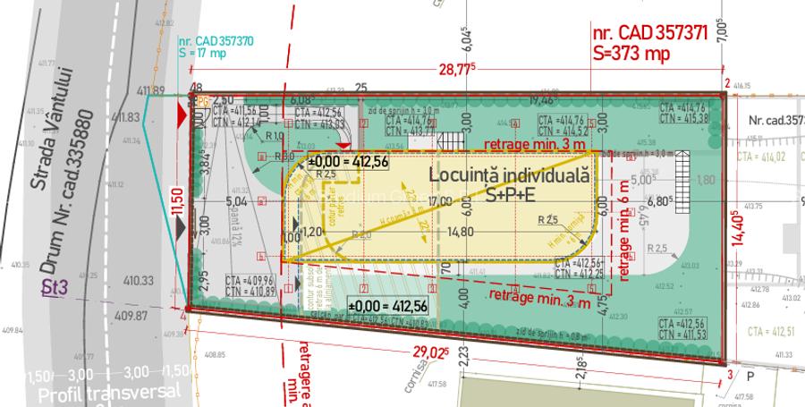 Teren cu PUZ aprobat – Grigorescu, str. Vântului - 1