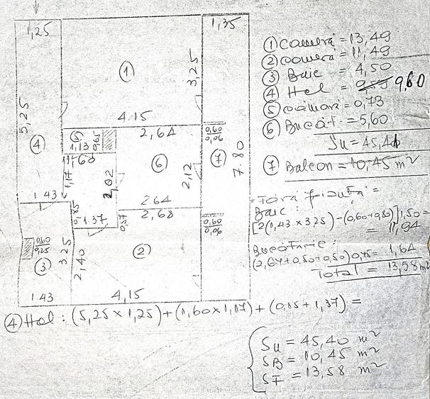 56.ooo Euro negociabil, 55 mp, 2 camere, etaj 4 din 5, liber, zona I.R.E.G. - 4