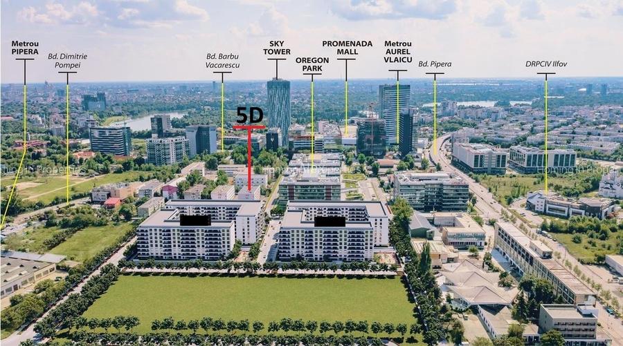 Apartament 2 camere Aviatiei Pipera Promenada, decomandat, centrala, loc parcare - 7