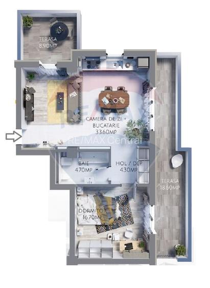 închiriere apartament Brasov Avangarden Bartolomeu, cu loc de parcare - 4