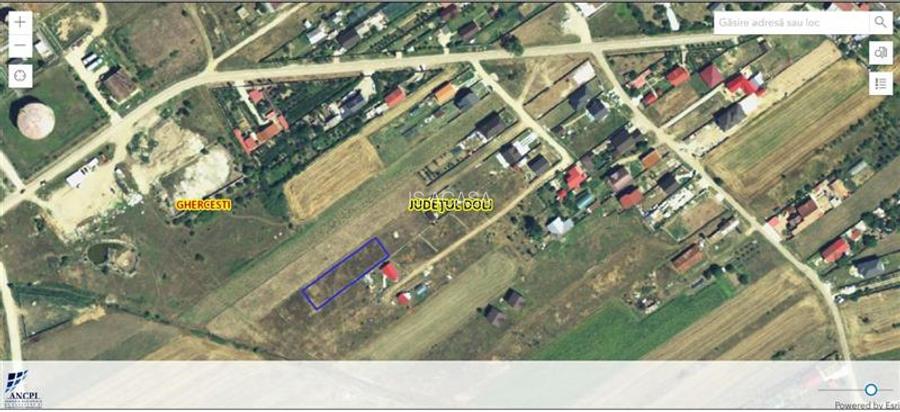 Teren construibil 1084 mp Ghercesti–langa Craiova - 2
