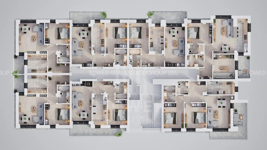Apartament modern cu 3 camere, Rate la Dezvoltator 7 ani - 12