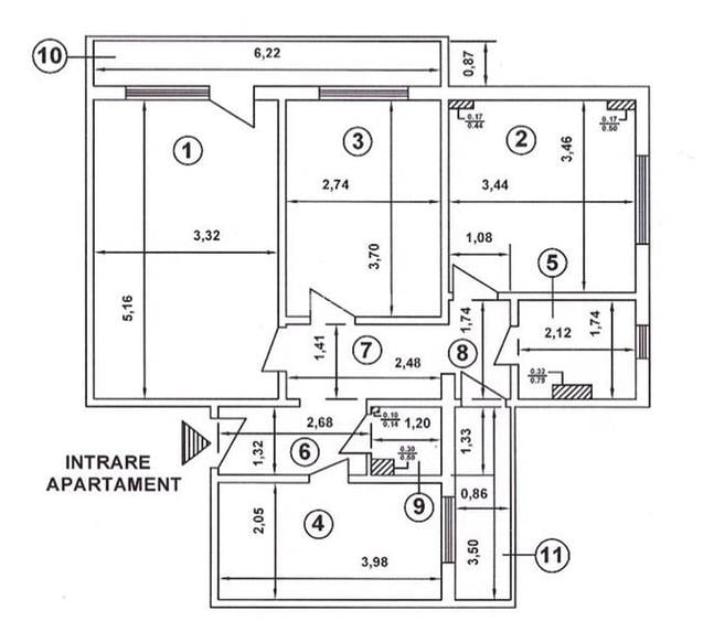 ISPIRESCU, MALCOCI, 69 MP DECOMANDAT, O BAIE, 2 BALCOANE, BLOC 1979 - 11