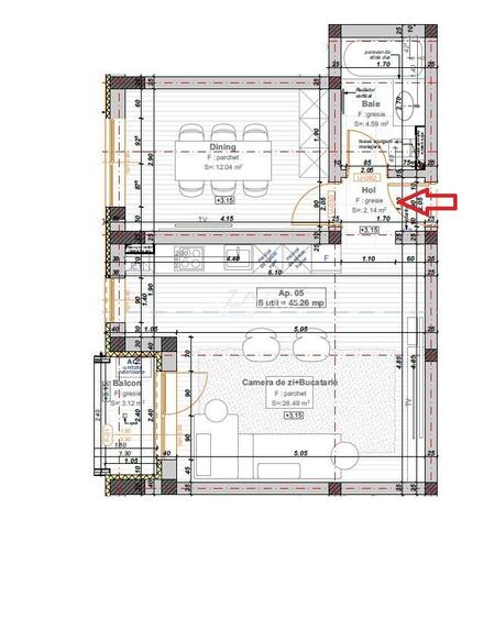 Bloc la asfalt. Etaj 1. Loc de parcare. - 9