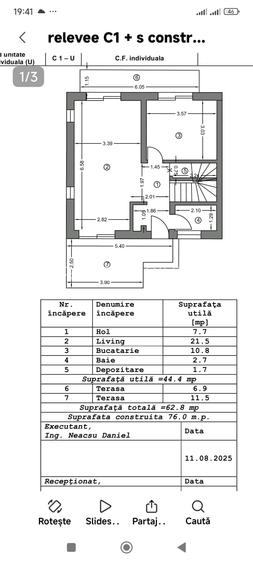 FARA COMISIOANE CASA TOP 5 camere P+1+ M 3 bai incalzire pardoseala LA CHEIE - 2