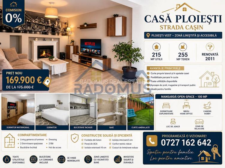 Casă  Ploiești – 215 Mp Utili | Strada Cașin | Teren 255 Mp | Renovat - 4