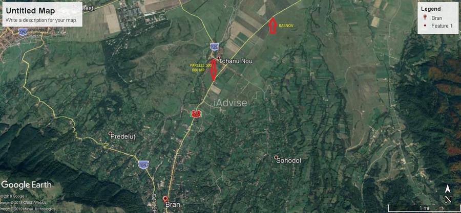 Parcele teren intravilan zona Bran - 2