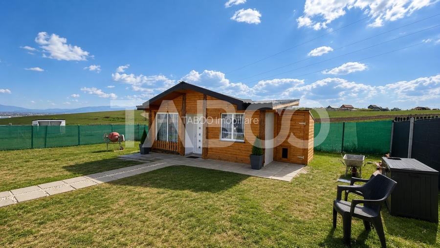 Teren de vanzare 500 mp + cabana la cheie cu utilitati Sura Mare - 2