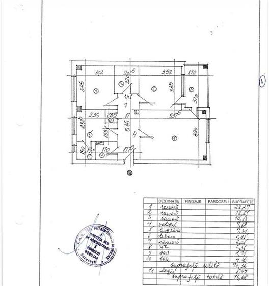 SEBASTIAN PARC, MOTOC, 76 MP ETAJ 7/8 RENOVAT RECENT, BLOC 2001 - 16