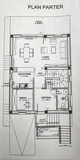 Casa individuala la cheie, garaj, curte 452mp, zona Parcului Sportiv - 2