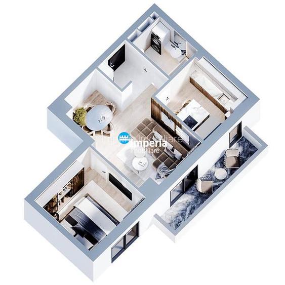 Potiers Towers Faza 2! Ap. 2 camere pret Promotional! - 3