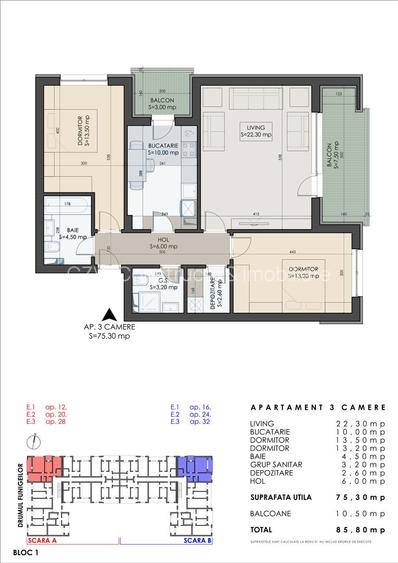 Acasă, în 3 camere bine gândite – spațiu, lumină și confort - 15