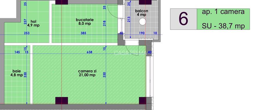 Pret PROMOTIONAL! Apartament 1 camera 43 mp, langa LIDL - T. Neculai - 4