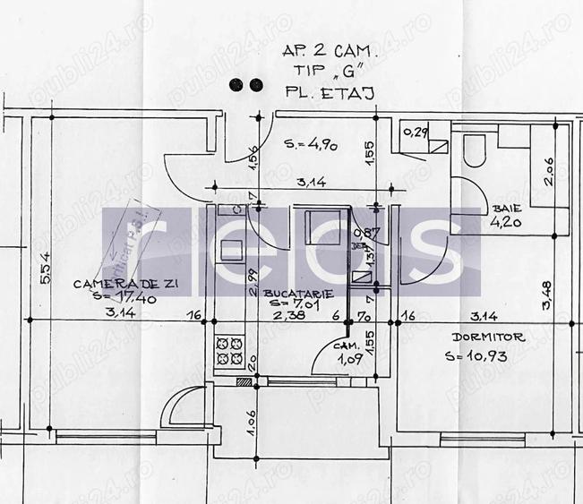 VANZARE APARTAMENT  2 CAMERE ZONA MOSILOR - 14