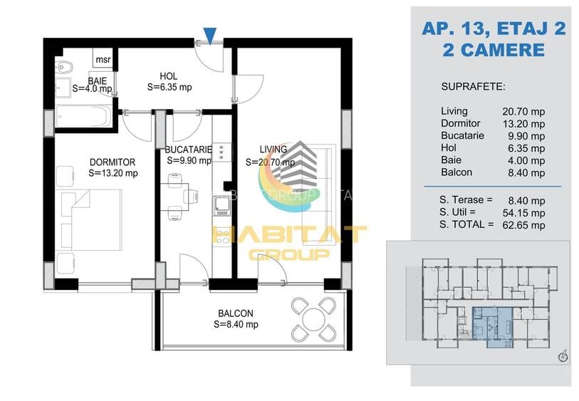 Apartament 2 camere - metrou Nicolae Teclu - 1