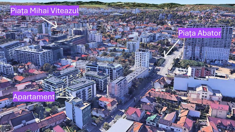 ⚡TUR VIRTUAL 2 camere | 54 m² | modern  | parcare | terasă | Piața Abator - 18