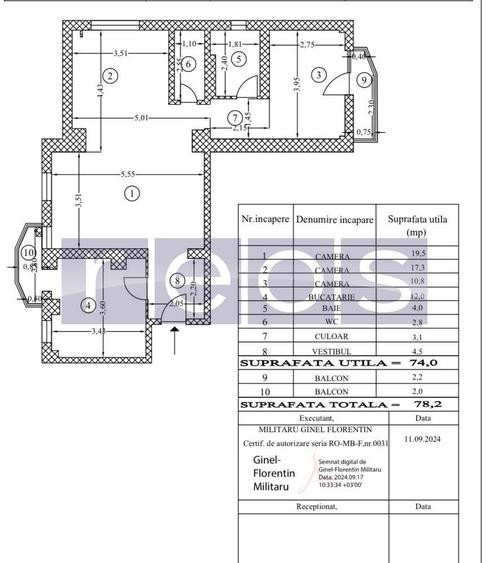 VANZARE 3 CAMERE -  SEMIDECOMANDAT - Mall Vitan - 31