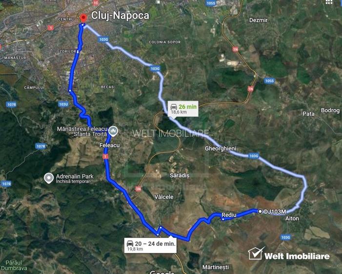 Teren extravilan in Rediu - Aiton, 4300 mp, la 150 m distanta de intravilan  - 2