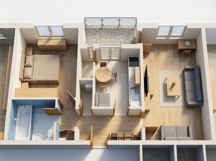 Apartament 2 camere de vânzare – Aleea Diham | Mega Mall | Arena Națională | Sec - 10