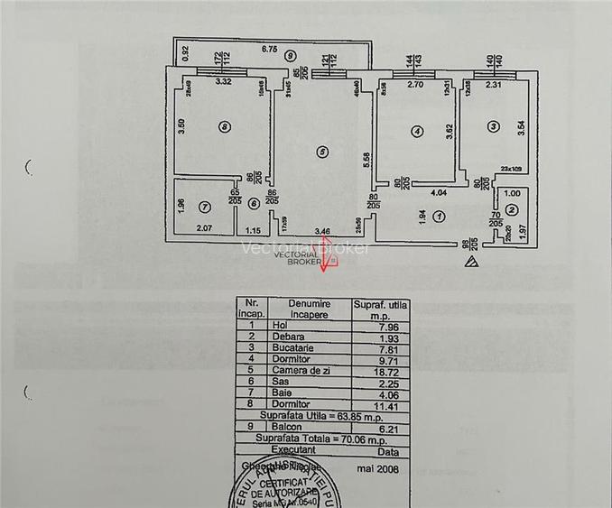 Apartament 3 camere Titan Piata Minis bloc -1984 -2 bai - 10