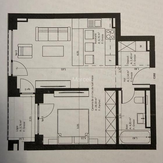 Proprietar, vând apartament 2 camere tip studio - COSMOPOLIT ZENIT - 2