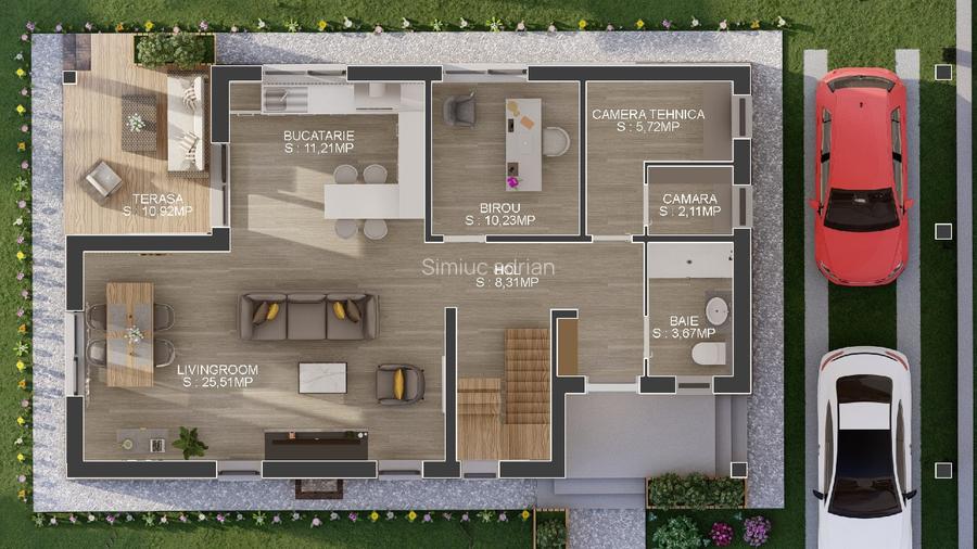 Casa de vanzare 5 camere Balotesti/Individuala  - 12