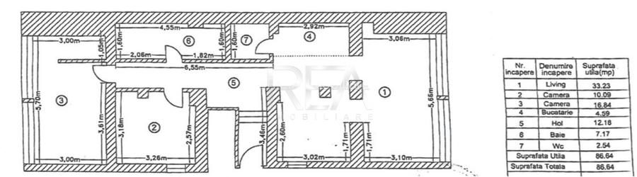 3 camere Doamna Ghica decomandat, et. 3, an 2012, 86 mp - 10
