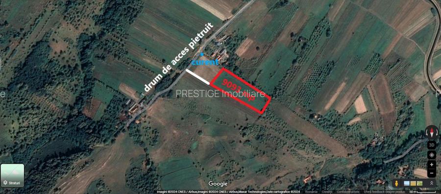 Teren extravilan 9093 mp de vanzare in Josani, com. Magesti - Bihor - 2