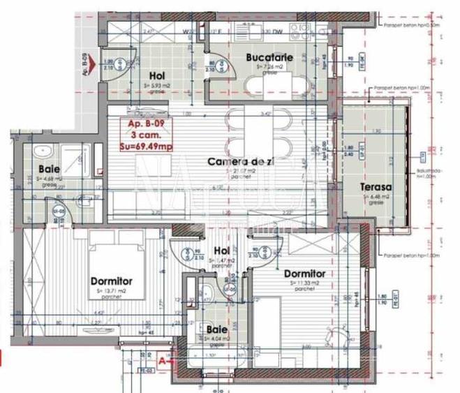 Apartament 3 camere de vanzare in Intre Lacuri, Cluj Napoca - 13