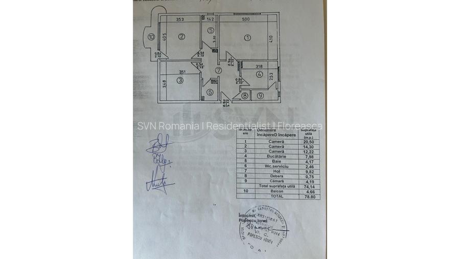 REA1025265 Apatament 3 camere I 13 Septembrie - 12