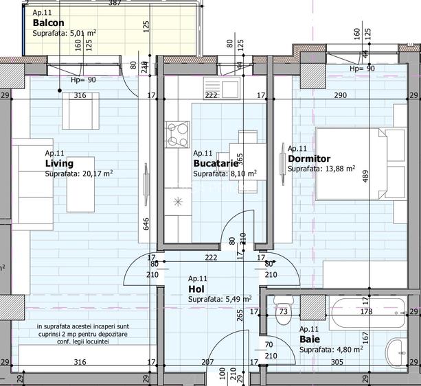 Complex NOU Galata! Apartament 2 camere, statie autobuz, Kaufland - 5