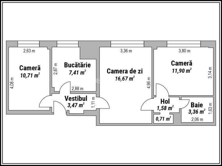 Calea Grivitei - Chibrit, apartament 3 camere - 10