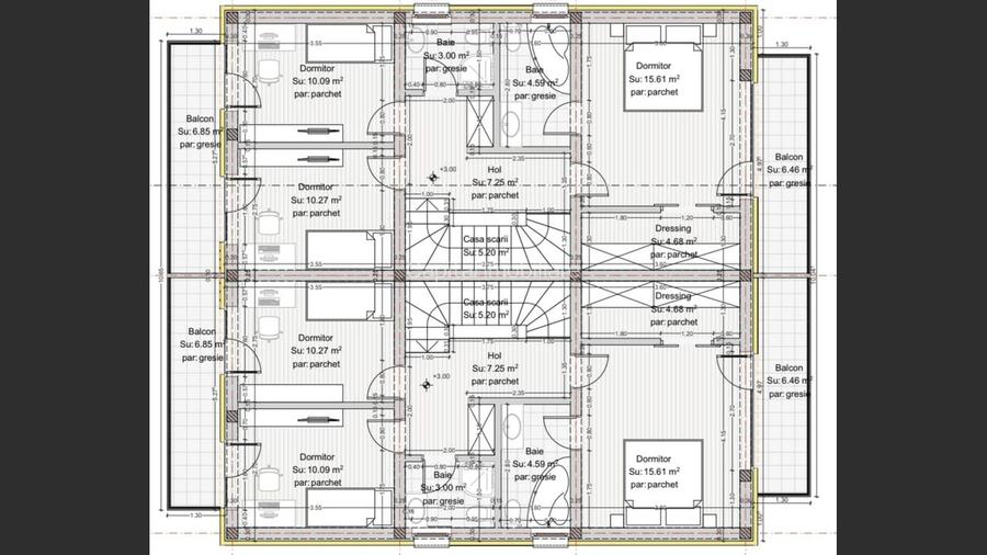 Duplex spatios 4 camere, Tauții-Măgherăuș 0%Comision - 6