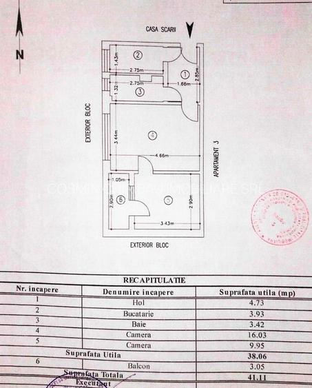 țApartament cu 2 camere de vânzare în zona Mioritei - 15
