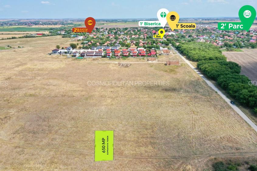 Parcela Intravilan | 650 MP | Covaci | Comision 0 - 2
