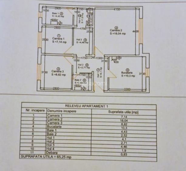 OPORTUNITATE: 3 camere + 2 bai, DECOMANDAT, Girocului – langa Spitalul Judetean. - 20