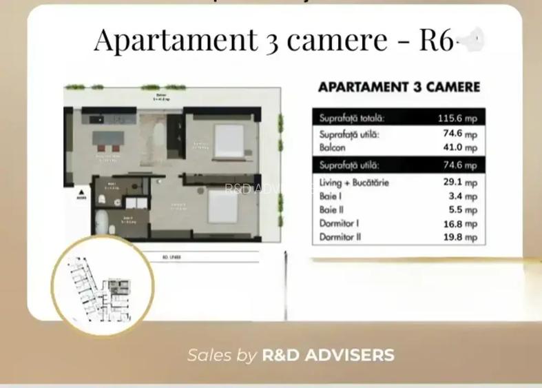 Unirii 3 camere premium sut 115,60 mp  | Finisaje top + smart home - 13