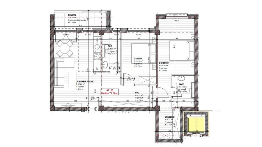 Giroc-ESO | 3 Camere | Curte proprie | Bloc cu Lift - 12