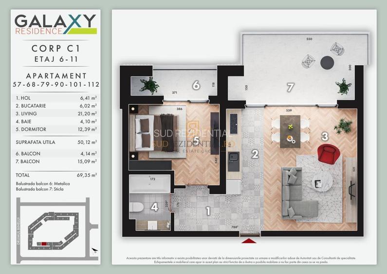 Drumul Binelui, Bd. Metalurgiei - Apartament modern cu 2 camere - 1