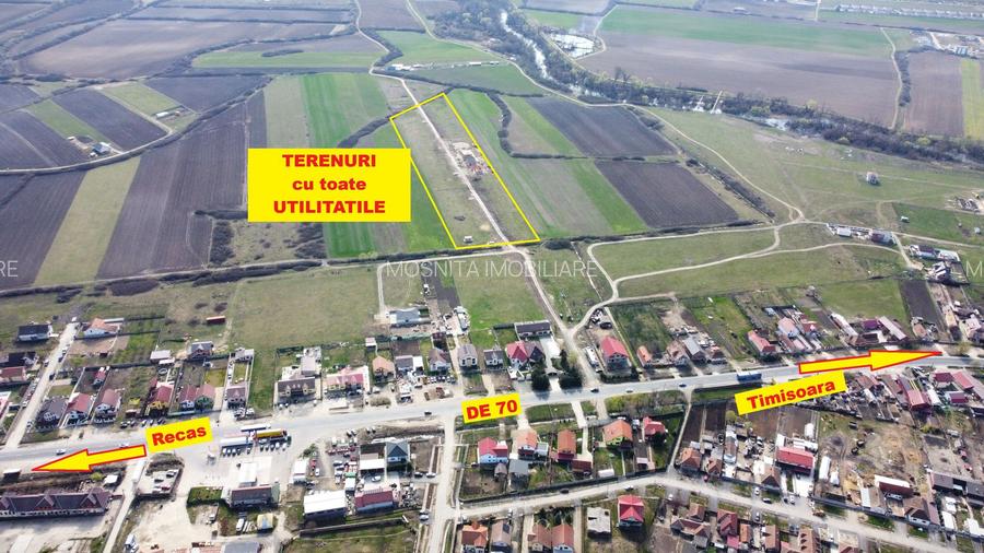 Terenuri Remetea Mare, cu toate utilitatile - 69euro/mp+TVA - 2