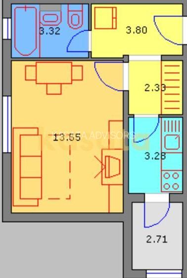 OPORTUNITATE | GARSONIERA | PARCUL CIRCULUI TEI | BLOC 1982 - 3