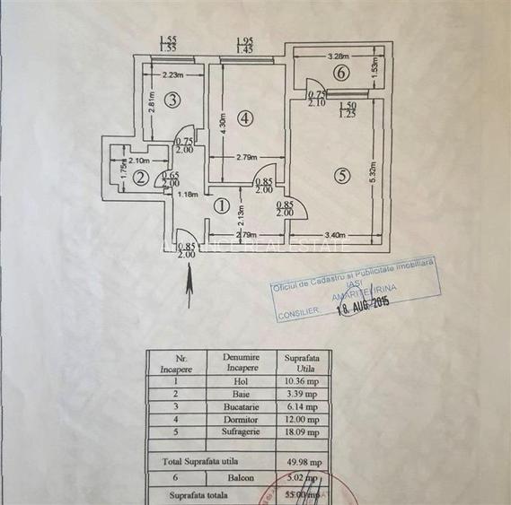 Piata Voievozilor, apartament cu 2 camere, decomandat - 6