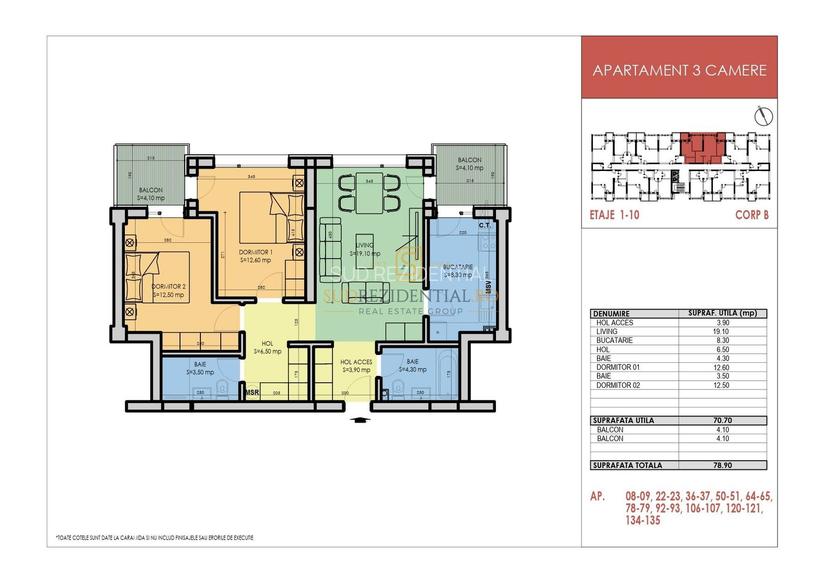 Apartament cu 3 camere de vanzare, acces metrou Berceni, Comision 0% - 1