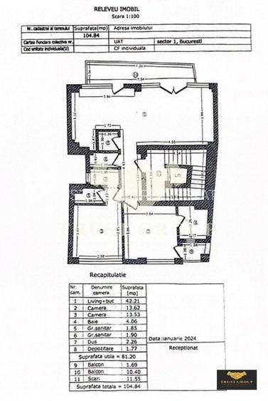 Apartament 3 camere Polona Dorobanti | Loc de parcare - 30