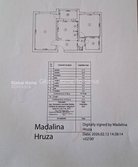 Apartament 2 camere decomandat | Etaj 2/8 | Bloc 1985 | Metrou Dristor - 8