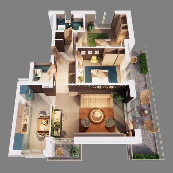 Apartamente noi 3 camere - Romanescu Park Residence - 3